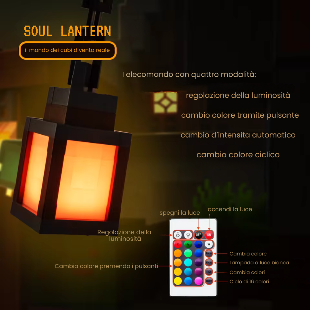 Lanterna Decorativa Portatile di Minecraft